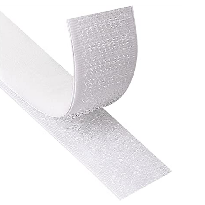 White 50mm Sew-In Hook & Loop Tape - Box Size 10m or per metre White 50mm Sew-In Hook & Loop Tape - Box Size 10m or per metre
